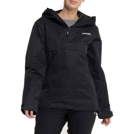 Oakley Holly Anorak Jacket - Insulated, Zip Neck in Blackout