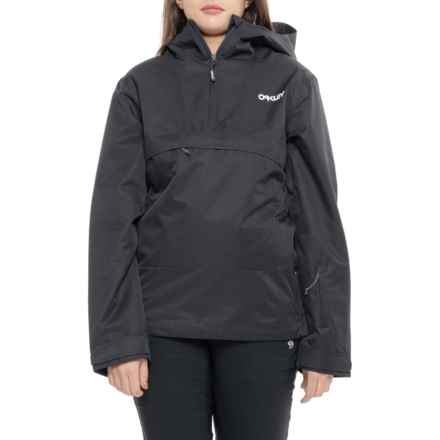 Oakley Holly Anorak Snowboard Jacket - Insulated, Zip Neck in Blackout