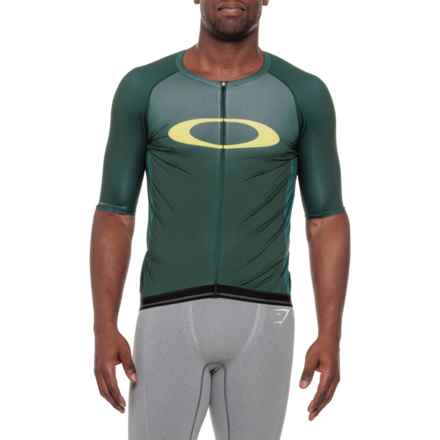 Oakley Icon 2.0 Cycling Jersey - Short Sleeve in Hunter Green (Helmet)
