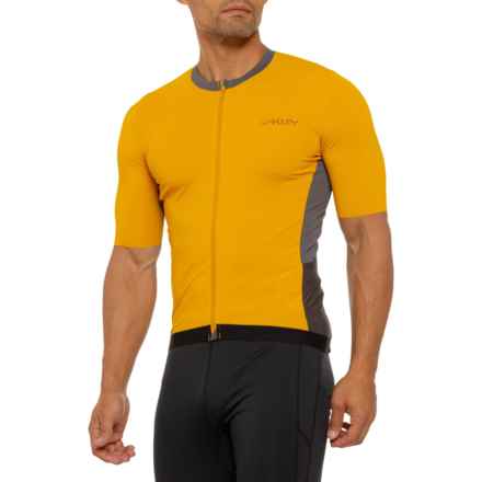 Oakley Point to Point Cycling Jersey - Short Sleeve in Amber Yellow