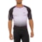 Oakley Sublimated Icon Cycling Jersey 2.0 - Short Sleeve in White/Purple Stripes
