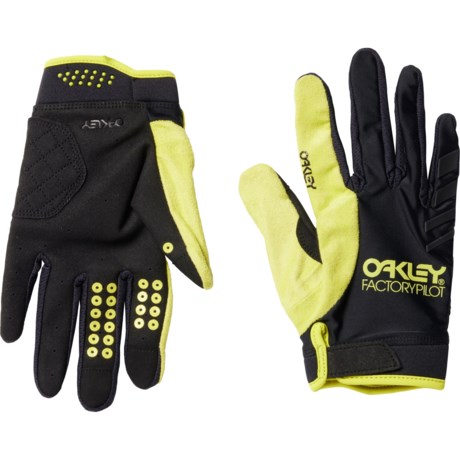 Oakley Switchback Mountain Bike Gloves in Black/Sulphur