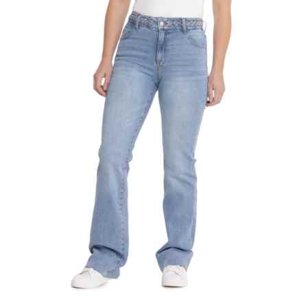 OAT NEW YORK Bootcut Leg Denim Jeans in Ophelia