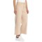 OAT NEW YORK Crop Wide Leg Pants - High Rise in Toasted Almond