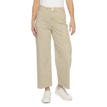 OAT NEW YORK Wide Leg Jeans - High Rise in Oat Milk