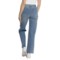 4PVYM_2 OAT NEW YORK Wide-Leg Unhemmed Denim Jeans - High Rise