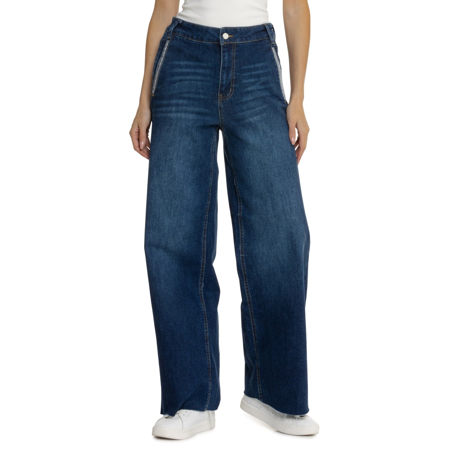 【YOURNUS】Minor Crack Wide Denim YOURNUS】Minor Crack Wide Denim