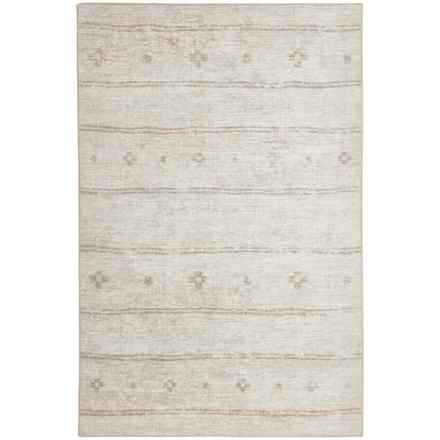 obeetee Moroccan Print Stripe Area Rug - 5’x7’6”, Natural in Natural