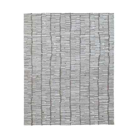 obeetee Static Hand-Tufted Striped Area Rug - 3x5’, Taupe in Static Taupe