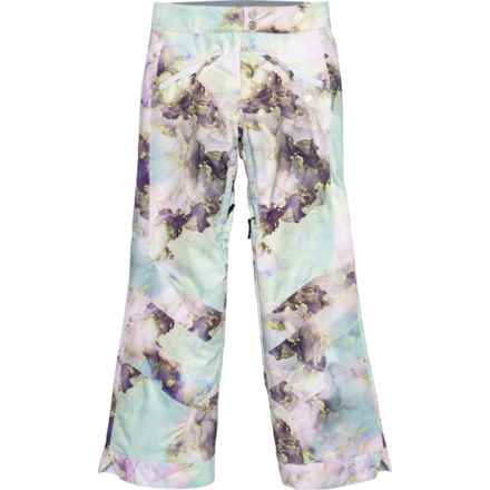 Obermeyer Big Girls Jessi Print Snow Pants - Insulated in Crystal Aurora