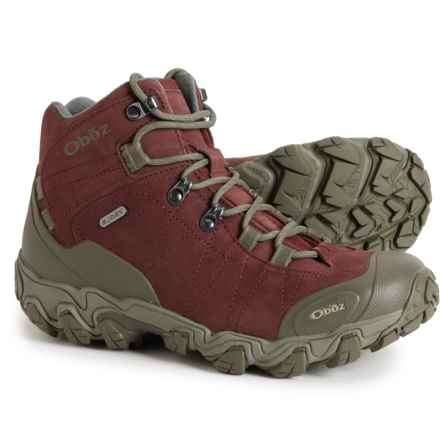 Oboz Footwear Bridger Mid Hiking Boots - Waterproof (For Women) in Port