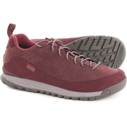 Oboz Footwear Jeanette Low Hiking Shoes - Suede (For Women) in Dark Dahlia