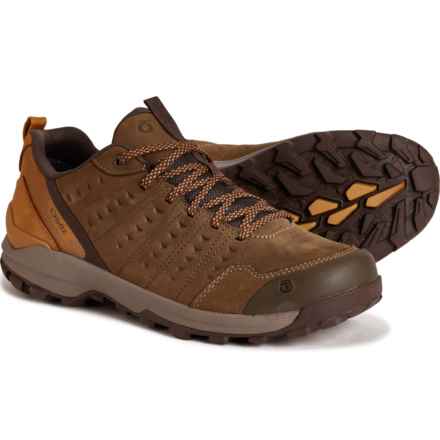 Oboz Footwear Sypes B-Dry Low Hiking Shoes - Waterproof, Nubuck, Wide Width (For Men) in Wood