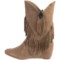 9772P_5 Obsession Rules Hopey Suede Boots - Hidden Wedge Heel (For Women)