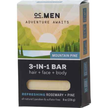 OC Men Adventure Awaits Mountain Pine 3-in-1 Hair, Body, Face Bar - 8 oz. in Multi