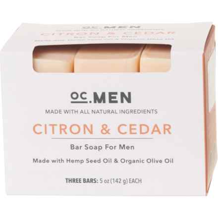 OC Men Citron and Cedar Bar Soap Set - 3-Pack (For Men) in Citron/Cedar