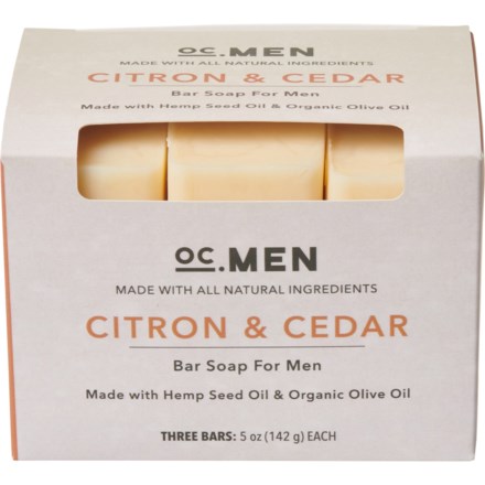 OC Men Eucalyptus Pine Relaxing Bar Soaps - Set of 3 - Save 33%