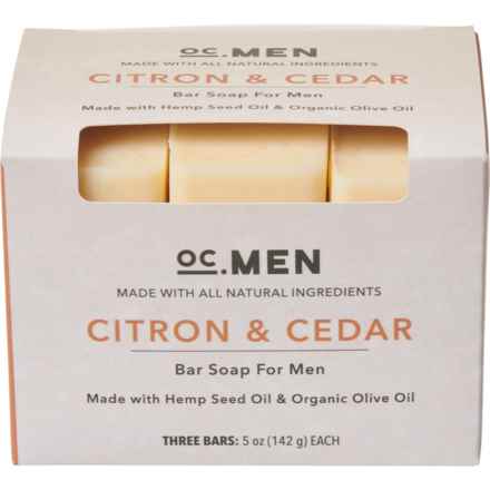 OC Men Citron and Cedar Soap - 3-Pack in Citron & Cedar