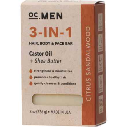 OC Men Citrus Sandalwood 3-in-1 Hair, Body, Face Bar - 8 oz. in Multi