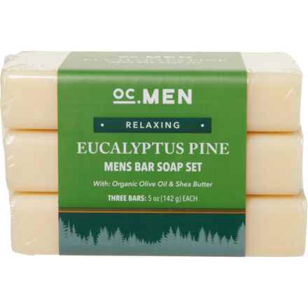 OC Men Eucalyptus Pine Relaxing Bar Soaps - Set of 3 in Eucalyptus Pine