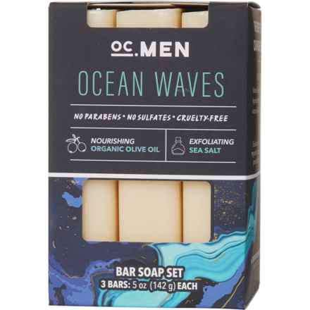 OC Men Ocean Waves Bar Soap Set - 3-Pack (For Men) in Ocean Waves
