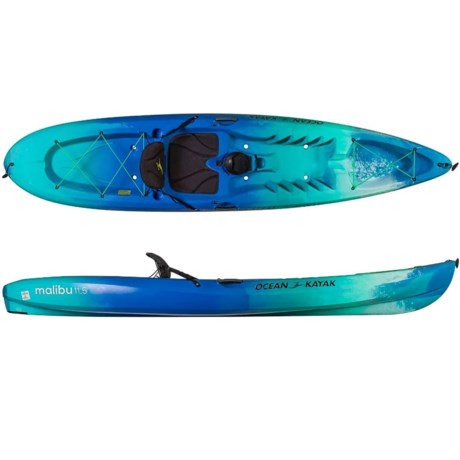 Ocean Kayak Malibu Recreational Kayak - 11’5”, Sit-on-Top in Seaglass