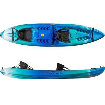 Ocean Kayak Malibu Two Recreational Kayak - 12’, Sit-on-Top, Factory Seconds in Seaglass