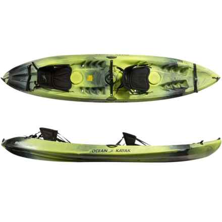 Ocean Kayak Malibu Two-Tandem Recreational Kayak - 12’, Sit-on-Top in Lemongrass Camo