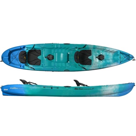 Ocean Kayak Malibu XL Tandem Kayak - 13’4”, Sit-on-Top in Seaglass