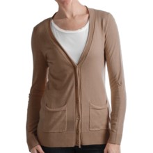 Odeon by Belford Cotton Cardigan Sweater (For Women) in Camel - Closeouts