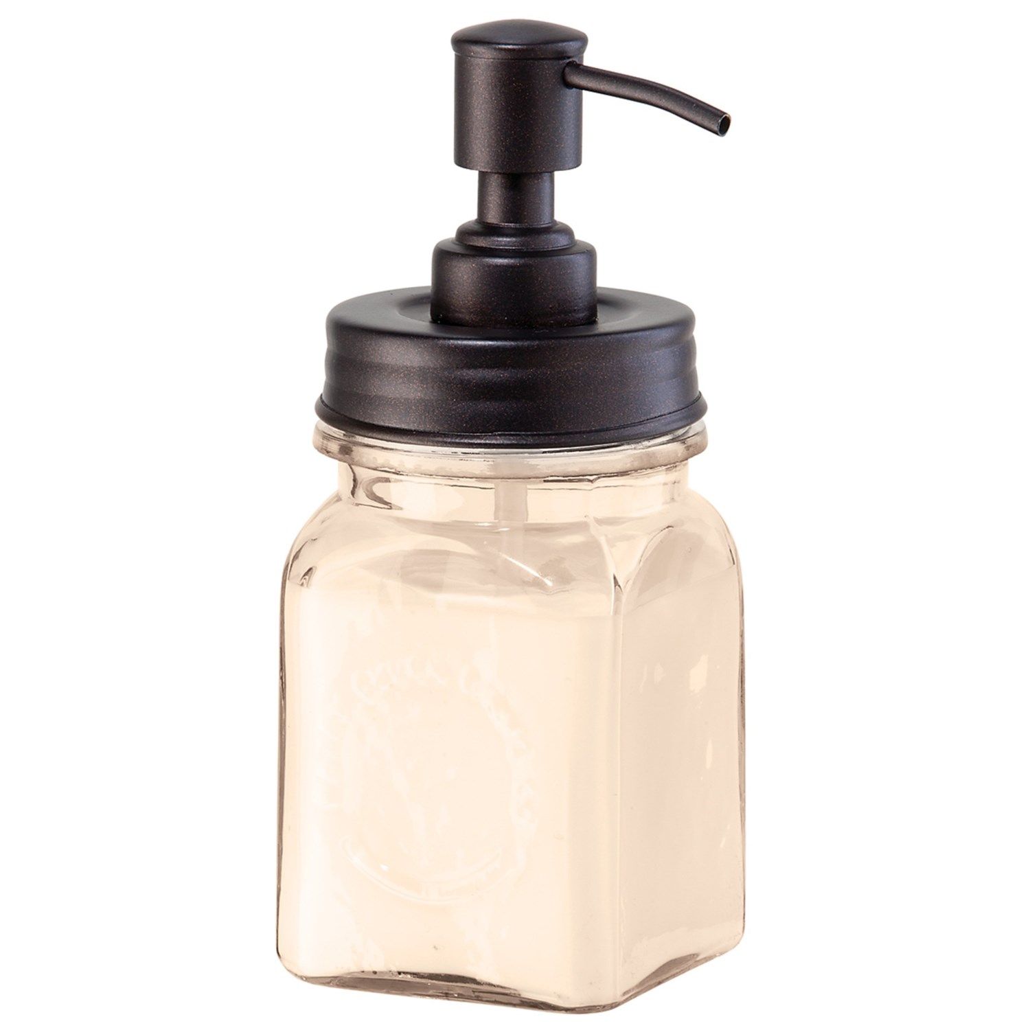 OGGI Square Lotion/Soap Dispenser   Glass, 14 fl.oz. 7337M 31