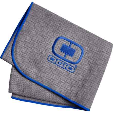 OGIO Aqua-Tech Performance Golf Towel in Gray/Blue