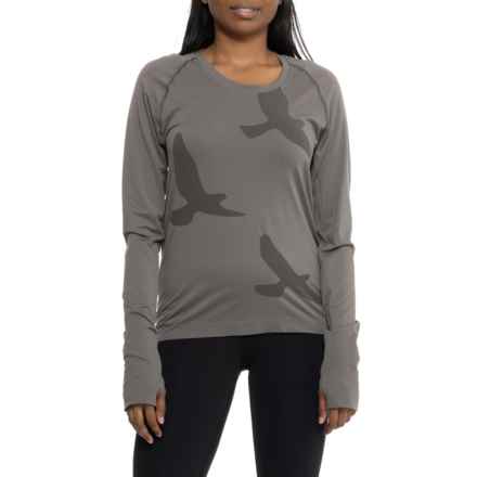 Oiselle Altitude Shirt - Long Sleeve in Basalt