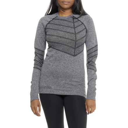 Oiselle Birds of a Feather Shirt - Long Sleeve in Black