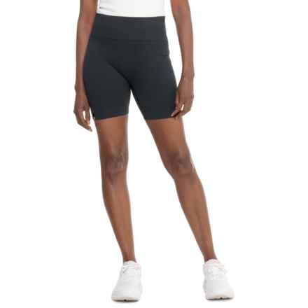 Oiselle Long Ribbed Flyte Shorts in Black