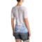 3776H_2 Ojai Burnout V-Neck T-Shirt - Short Sleeve (For Women)