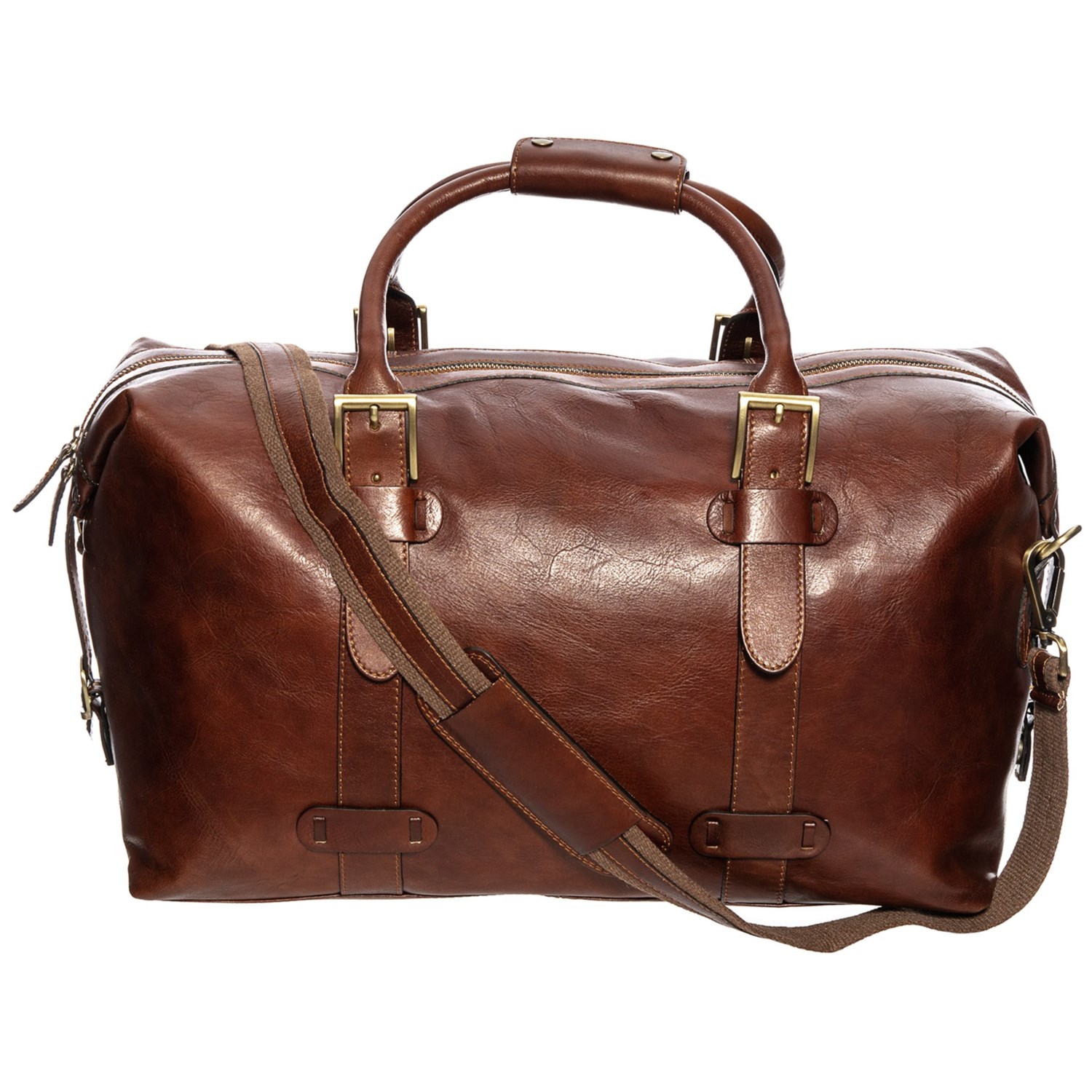 Old Angler Belt Loop Duffel Bag Leather