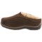 9773K_5 Old Friend Footwear Alpine Slippers - Suede, Sheepskin Lined (For Women)