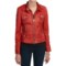 7625P_2 Old Gringo Hooded Lambskin Leather Jacket - Tailored Fit (For Women)