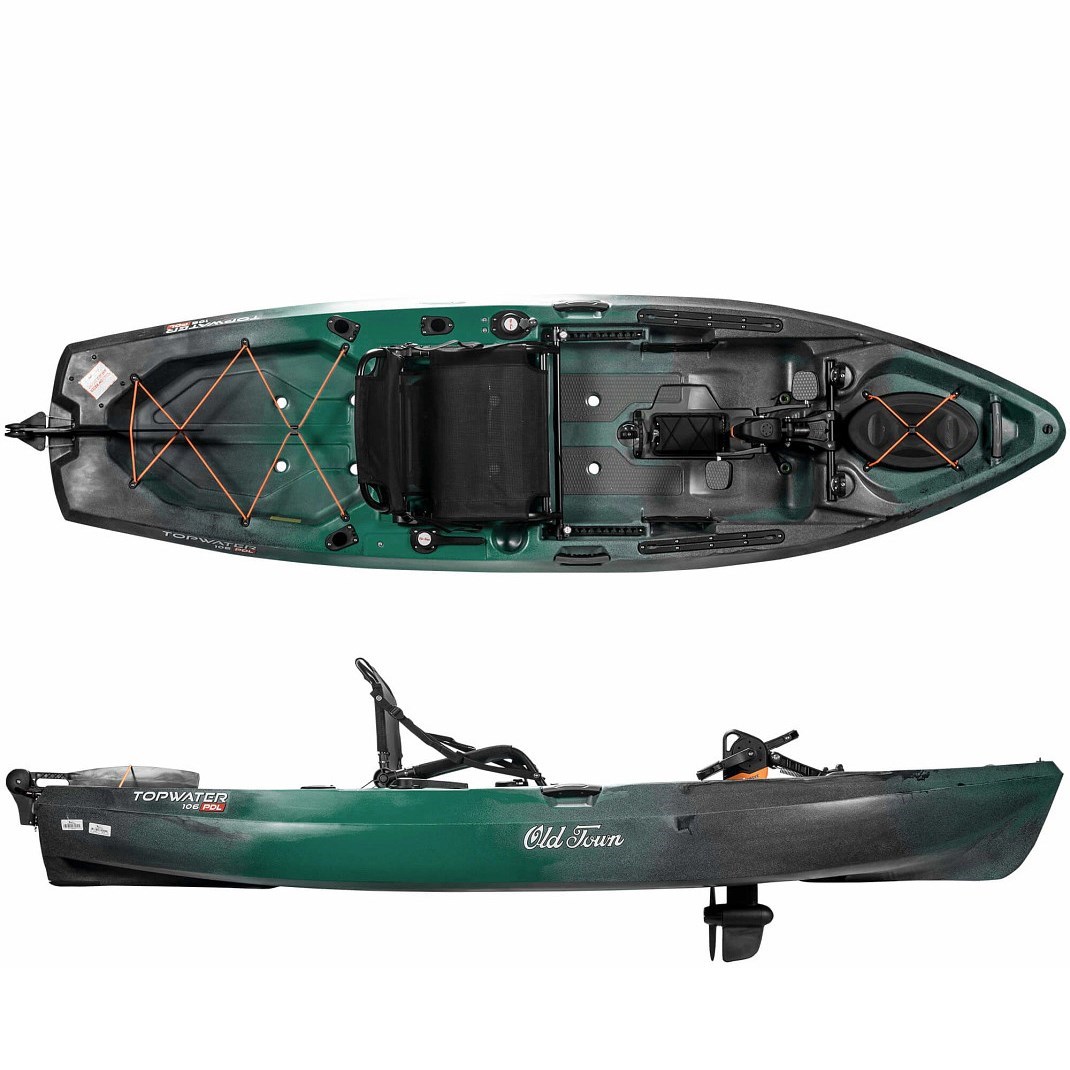 Old Town Topwater 106 Pedal Fishing Kayak 10’6”, SitonTop Save 30