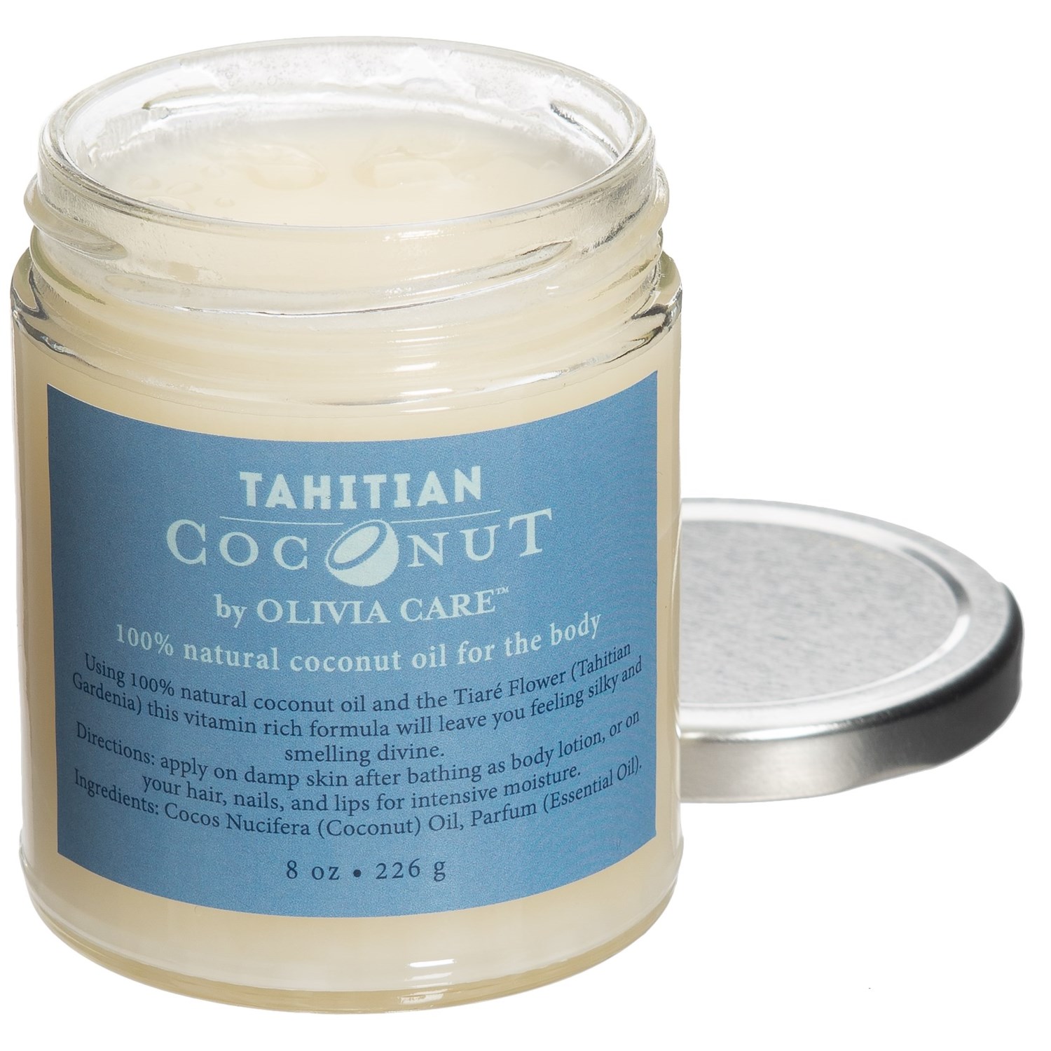 Olivia Care Tahitian Coconut Oil 8 oz. Jar