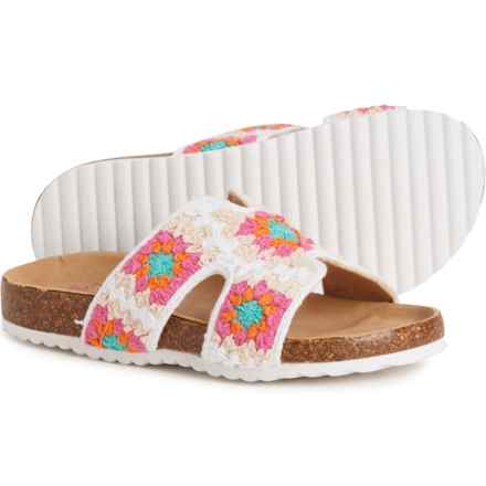 Olivia Miller Girl Free Spirit Crocheted Sandals in Natural