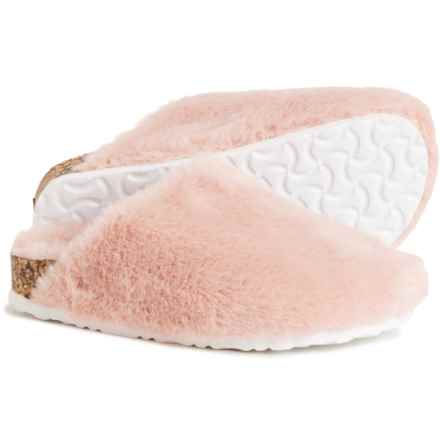Olivia Miller Girl Girls Sherpa Faux-Fur Clogs in Blush