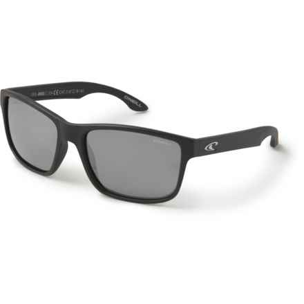 O'Neill Anso Sunglasses - Polarized, Mirror Lenses (For Men and Women) in Black/Smoke Silver Mirror