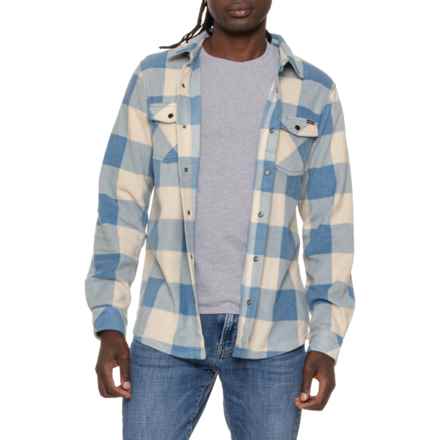 O'Neill Arctic Check Shirt Jacket - Snap Front in Blue Shadow
