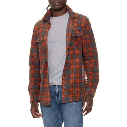 O'Neill Arctic Check Shirt Jacket - Snap Front in Graphite/Clay 2