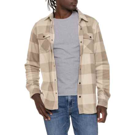 O'Neill Arctic Check Shirt Jacket - Snap Front in Light Khaki 5