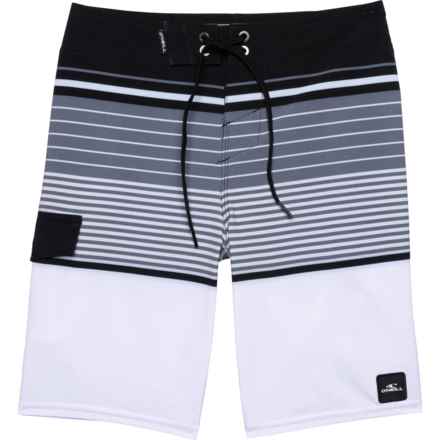 O'Neill Big Boys Lennox Stripe Boardshorts - 18” in White