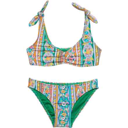 O'Neill Big Girls Julie Hanky Tie-Strap Bikini Set - 2-Piece in Multi Colored