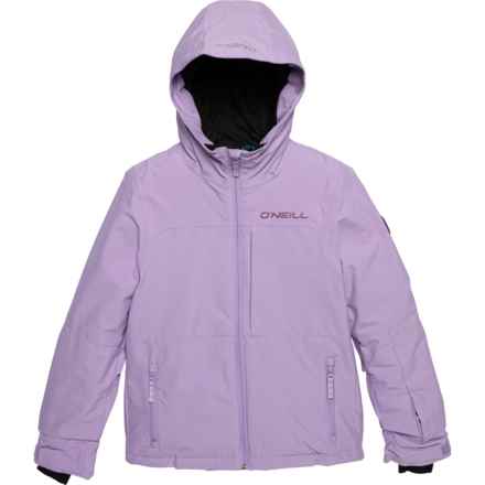 O'Neill Big Girls Lite Ski Jacket - Waterproof, Insulated in Purple Rose